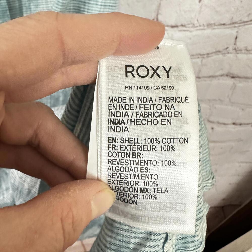 Roxy Women's Button-Down Spaghetti Strap Dress Bl… - image 6